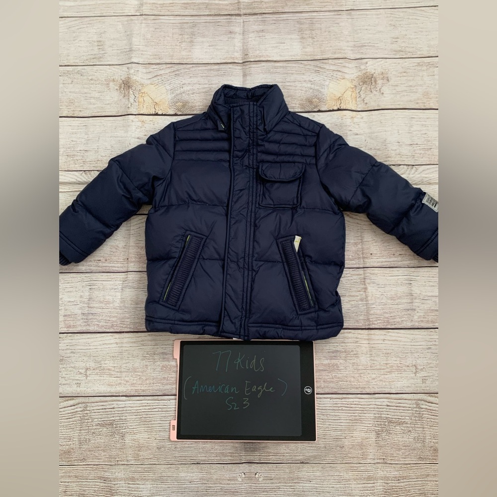 American Eagle Outfitters Kids Navy Puffer Jacket